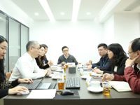 广州市越秀区科工信局与黄花岗科技园管委会一行到访省精准医学应用学会